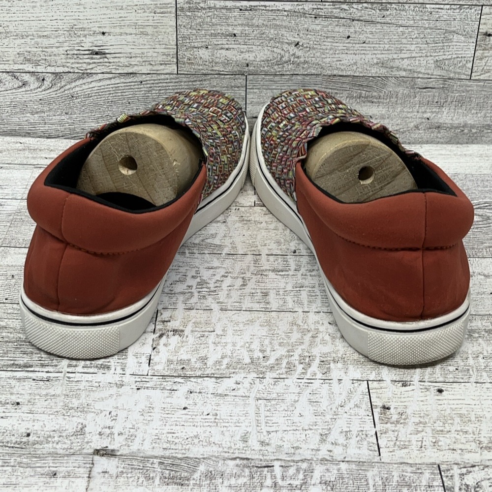 Bernie Mev Ofelia Opal Coral Stretch Woven Comfort Sneaker Women Sz EU 38 US 6.5 - Picture 6 of 10